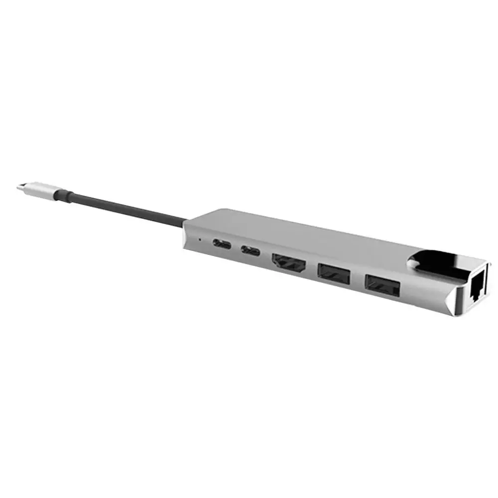 USB-Сплиттер Разветвитель USB C 3 0 HDMI-совместимый 4K /SD/TF-кард-ридер/адаптер RJ45 для MacBook