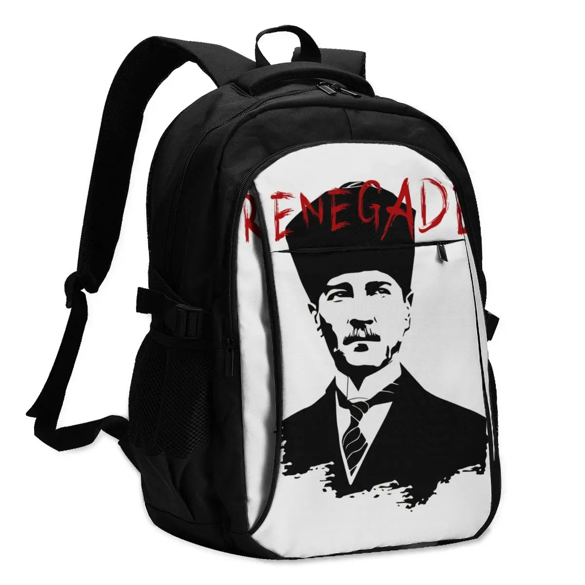 

Ataturk Backpacks Fashion Charging USB School Backpack Unisex Durable Bags