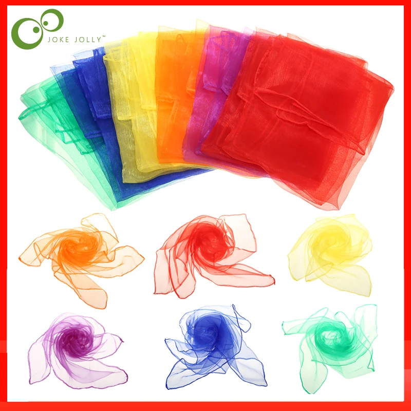 Практичные 6 цветов шарфы для гимнастики игр на открытом воздухе игрушки танцев и