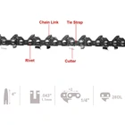 4-дюймовая версия, аксессуар для электрической пилы, мини-стальная цепь для цепной пилы, для электрической обрезки садовой пилы