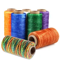 nonvor 260 meters flat leather sewing waxed cord thread cord diy handicraft tool hand dacron line string thread stitching tool