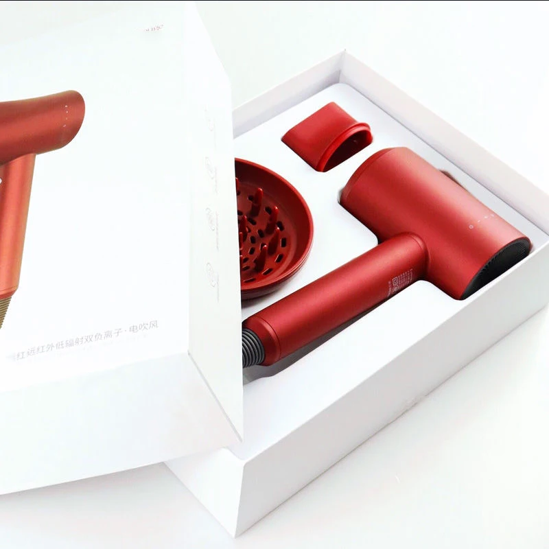 

Double negative ion hair dryer, fast and powerful dryer, wind speed and temperature control, portable home hairdressing styling