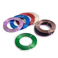 10mroll multicolor aluminum wire flat craft wire bezel strip wire for diy cabochons jewelry making findings accessories