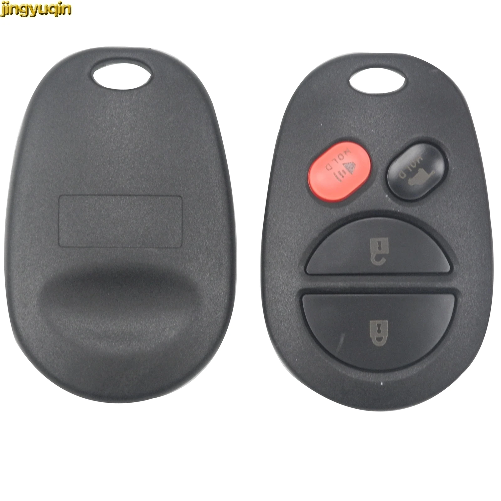 

Jingyuqin 10pcs 4 Buttons New Remote Car Key Shell Fob Keyless Entry for Toyota Sienna Van Car-styling