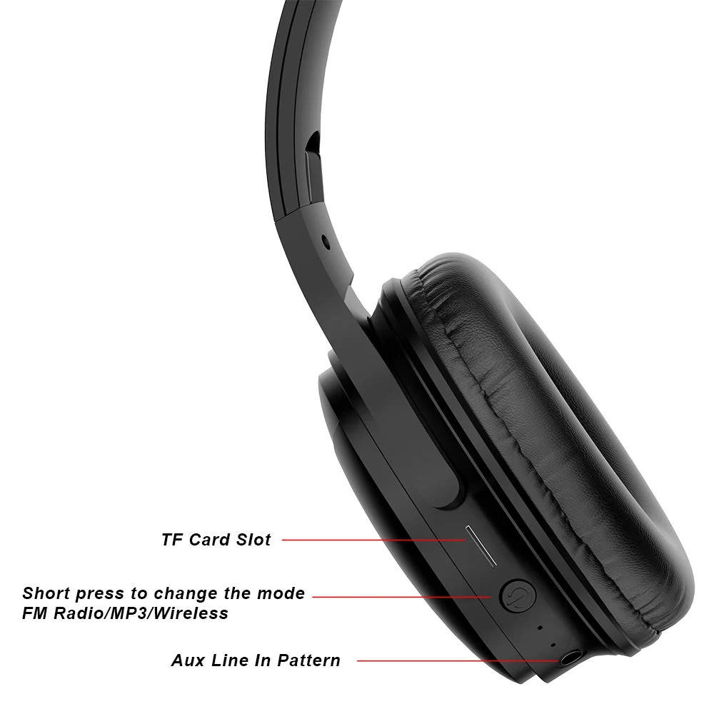 Беспроводные наушники AWI H1 Pro Heavy Bass Bluetooth с шумоподавлением HiFi стерео мягкие