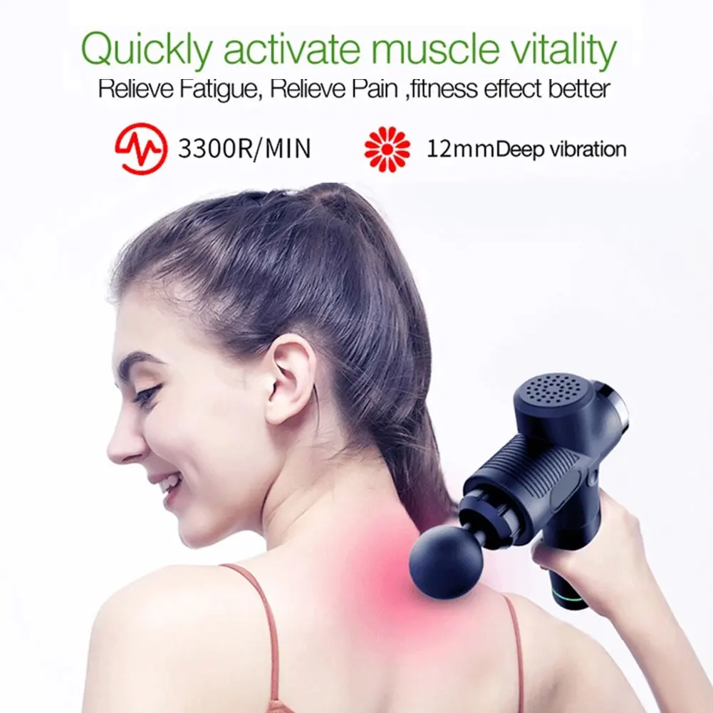 Массажный пистолет для глубоких тканей ударный Массажер мышц облегчения боли 30