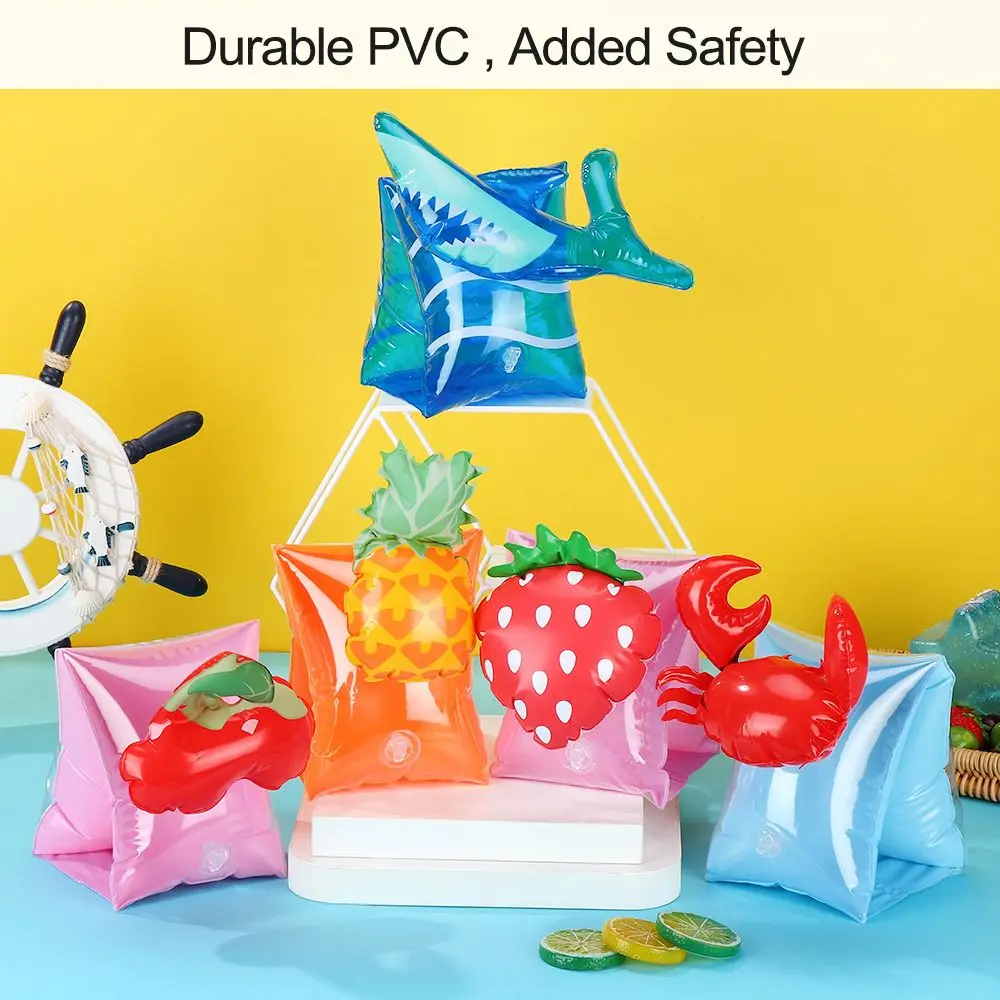 

1Pair Swimming Inflatable Armband Baby Swim Rings Kids Life Vest Arm Float Rings Swimming Training Water Sports For Kids
