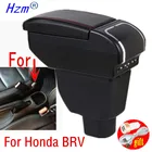 Подлокотник для Honda BRV honda mobilio BR-V большое пространство из искусственной кожи центральная консоль контейнер для хранения с подстаканником пепельницей для автомобиля Mo
