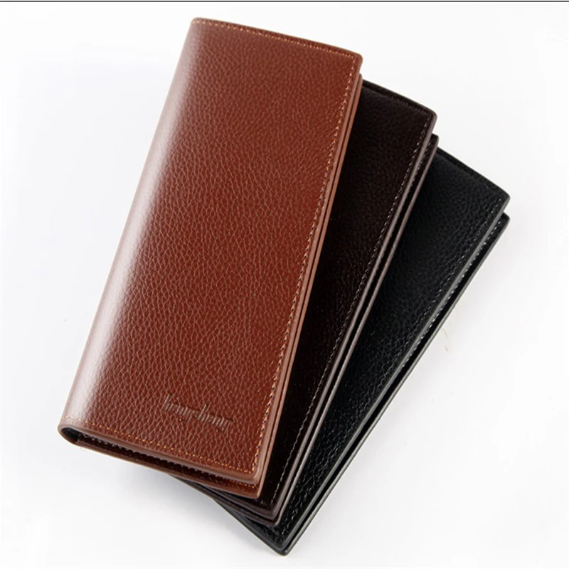 

Men's Wallets Vintage Look Long Wallet PU Leather Wallet Men Male Purse Card Case Cash Holder carteira feminina