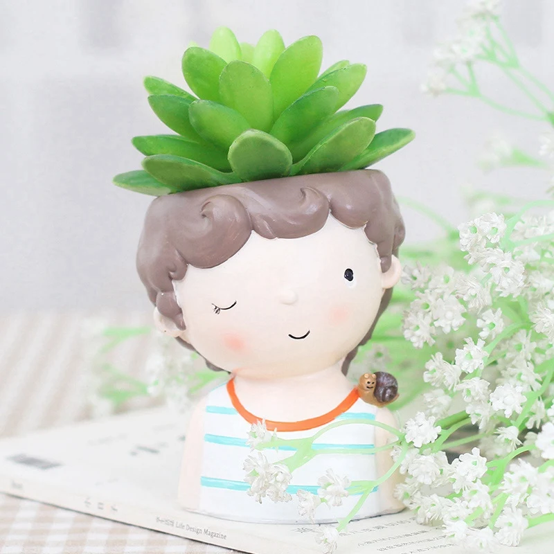 Набор курчавых досок для мальчиков 4 шт. европейский стиль сочные горшки растений