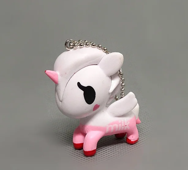 Purple 1 шт. 7 см Радуга Tokidoki Единорог Русалка фигурка кукла мини японский мультфильм Девушки Коллекция kawaii лошадь игрушка d10 - Цвет: Purple