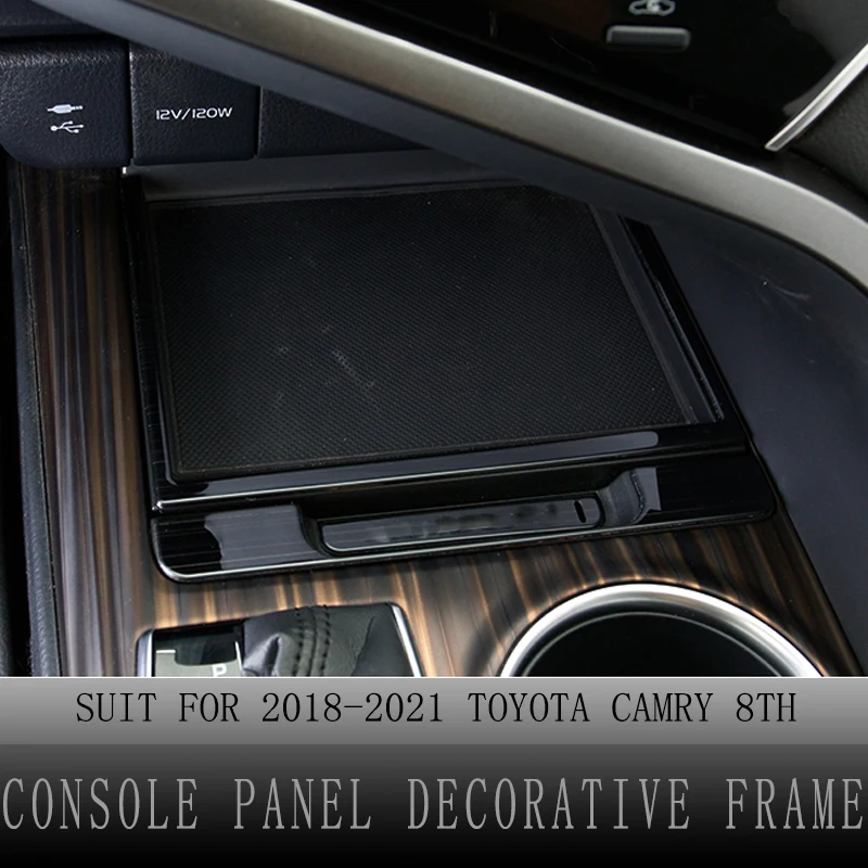 

Console Panel Cover for Toyota Camry 8th Gen 2018 2019 2020 Console Panel Decorative Frame Trim Car Interior Accessories