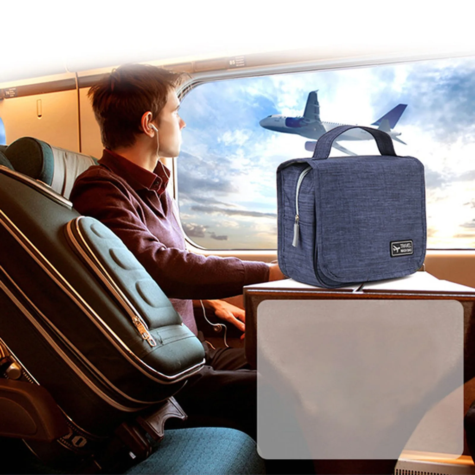 Подвесная сумка для туалетных принадлежностей большой складной подвесной