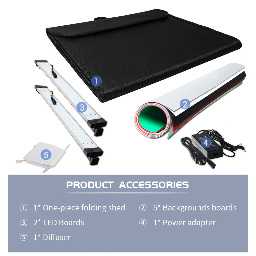 

New Photo Light Studio Soft Boxes Portable Foldable Dimmable Photography Table Shooting Tents Kit foldable