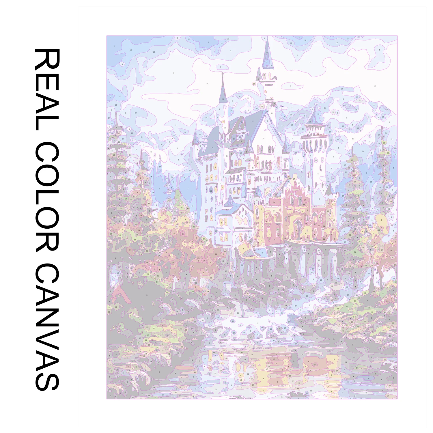 AZQSD безрамный городской пейзаж DIY цифровая картина маслом по номерам Европа