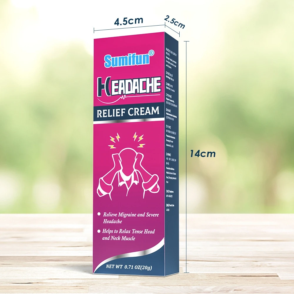 Лечение мигрени травяной 20 г медицинская мазь для расслабления успокаивания