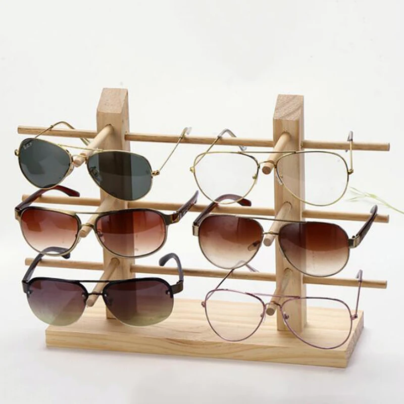 

Women Eyeglasses Show Stand Hot Multi Layers Wood Sunglass Display Racks Shelf Jewelry Holder For Multi Pairs Glasses Showcase