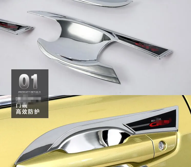 4 PCS 2 Colors Brand New ABS Chrome Side Door Handle Bowl Protector Cover Trim For Honda CR-V 2017 Exterior Car Styling | Автомобили и