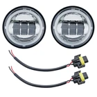 1 пара, 4,5 дюйма, 30 Вт, круглые водонепроницасветодиодный светодиодные противотуманные фары для мотоциклов