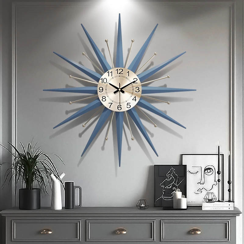 Простые Роскошные Настенные часы креативные модные современные круглые