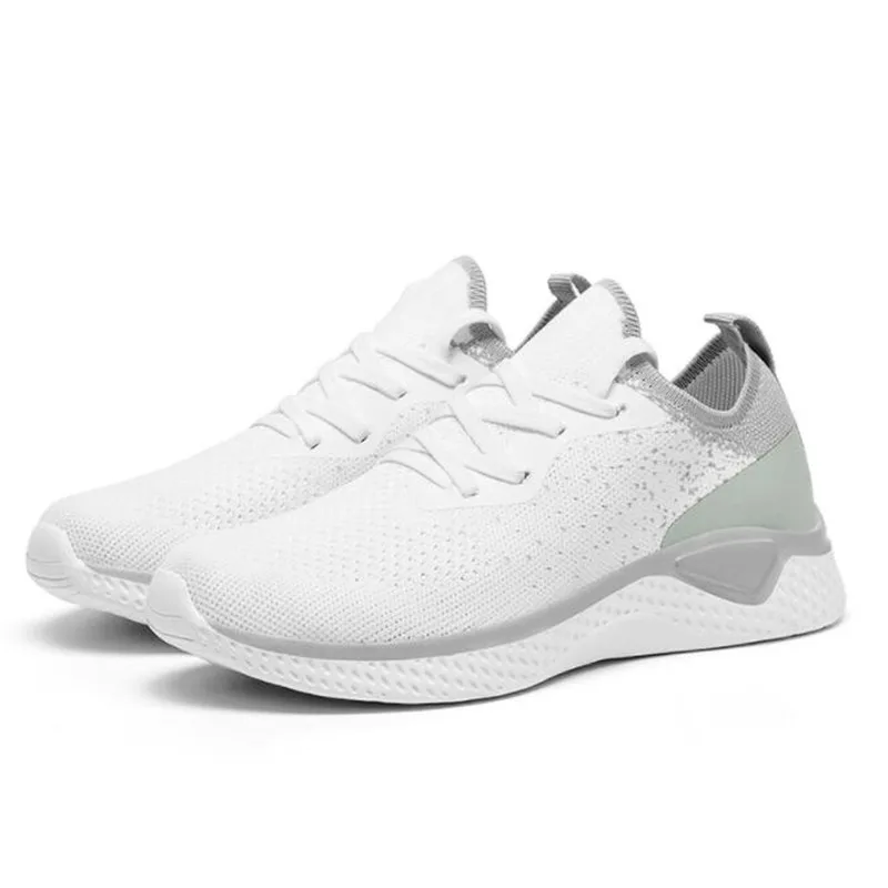 

New women's sneakers fashion flying woven mesh lace-up shallow mouth non-slip lightweight comfortable large size casual shoes