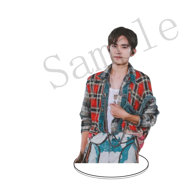 

Yi Yang Qianxi Stand Up Transparent Acrylic Star Surroundings Cheer Student Accessories Desktop Ornaments Fan Gift Souvenir