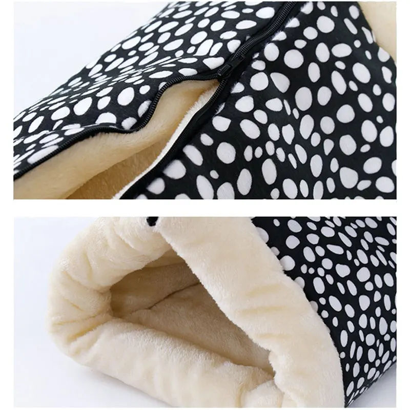 Мягкая теплая плюшевая кровать для кошки пещера использования в стиле Хо