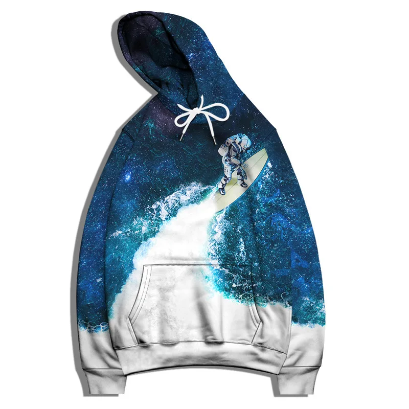 

Men's Casual Hooded 2021 New 3D Digital Ocean Sky Print Pullover Hoodie Loose Pocket Long Sleeve Big Size 5XL 6XL Streetwear