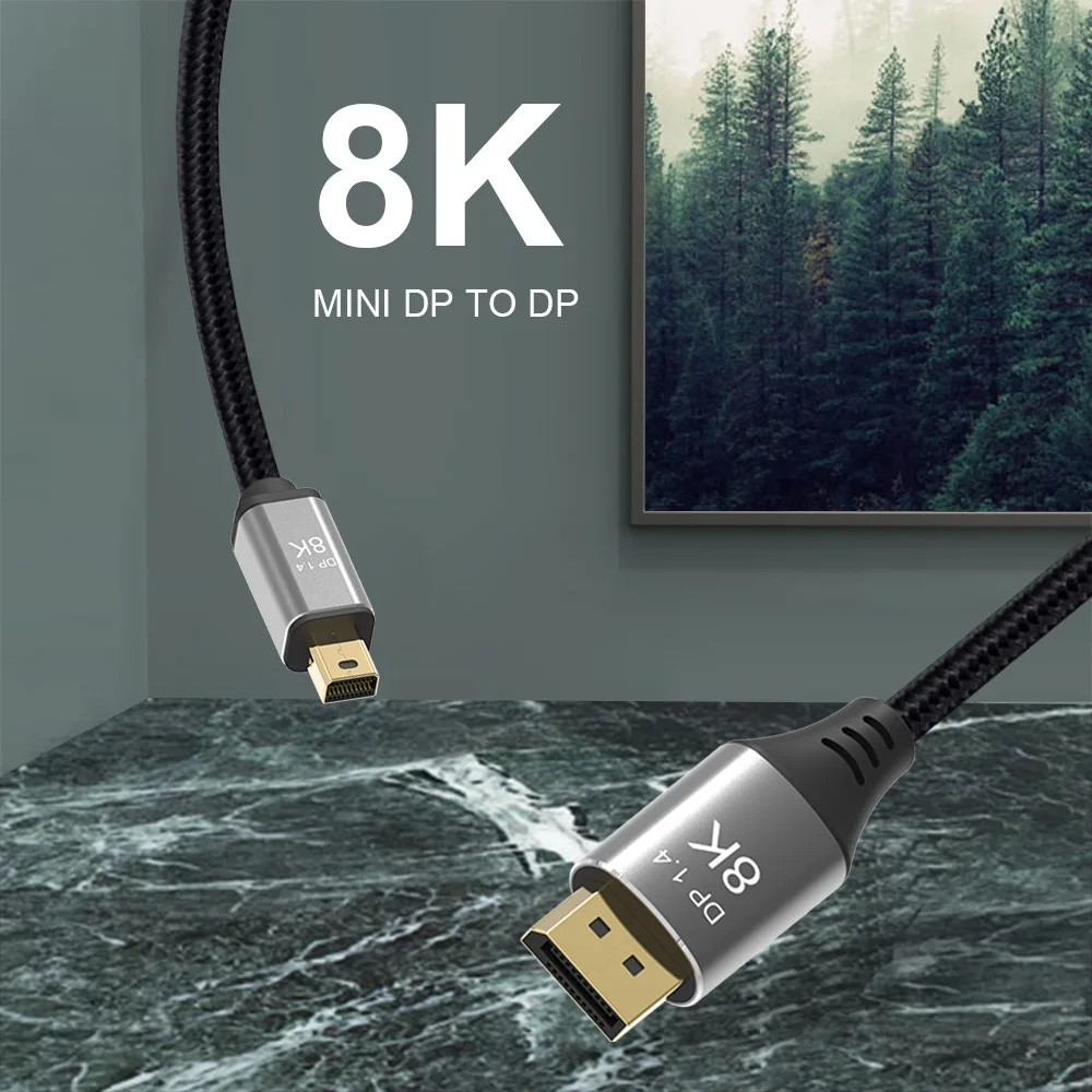Кабель Minidp для Displayport двунаправленный межпозиционный кабель DP1.4 версия 4K @ 144 Гц HD