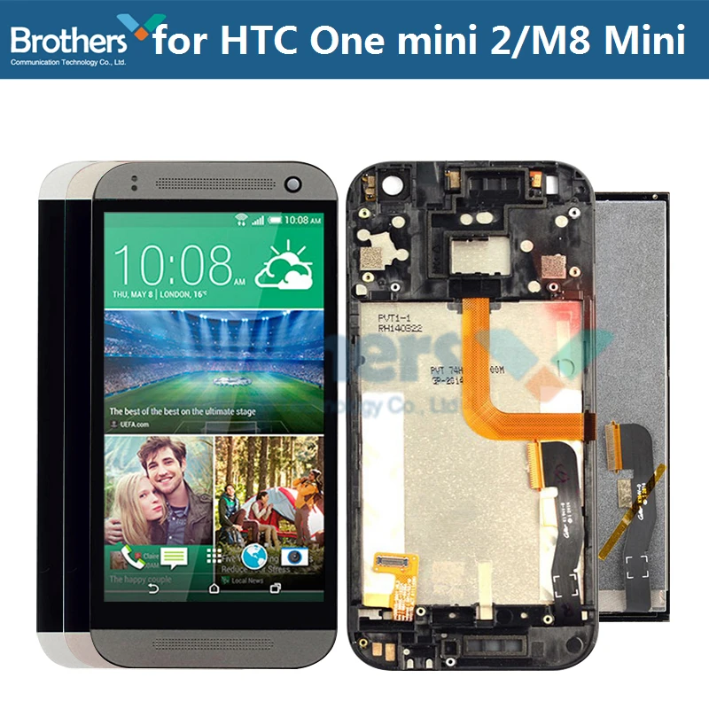 ЖК-дисплей для htc One Mini 2/M8 Mini ЖК-экран для htc M8 Mini сенсорный экран дигитайзер экран в сборе с рамкой Замена телефона