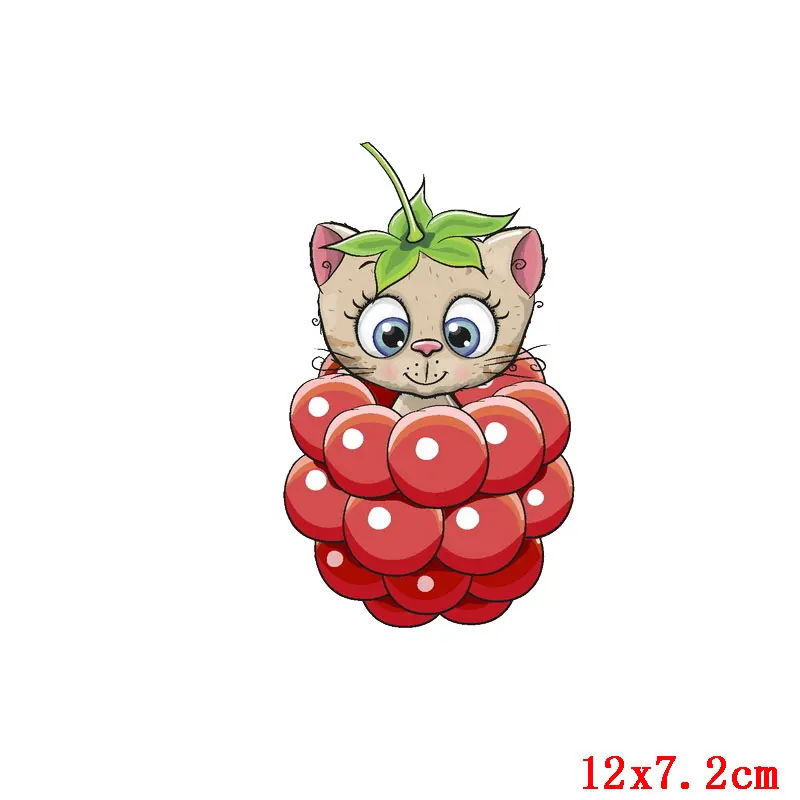 DIY милые наклейки с животными Печатный кот термоперенос для одежды модные