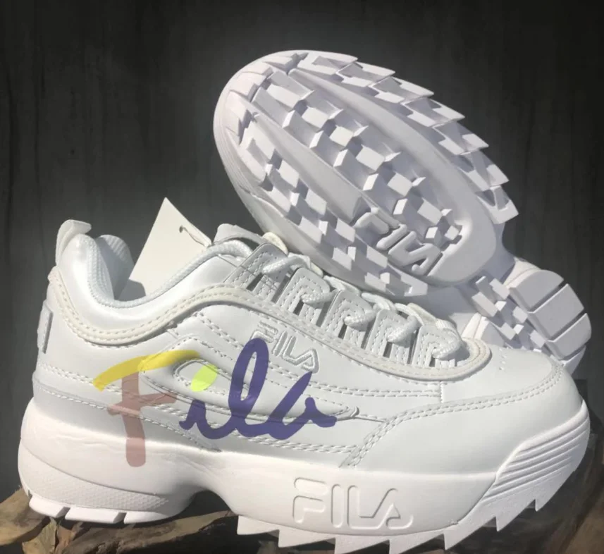 Fila/мужские кроссовки золотого и серебряного цвета дышащие для бега 2 Zapatillas