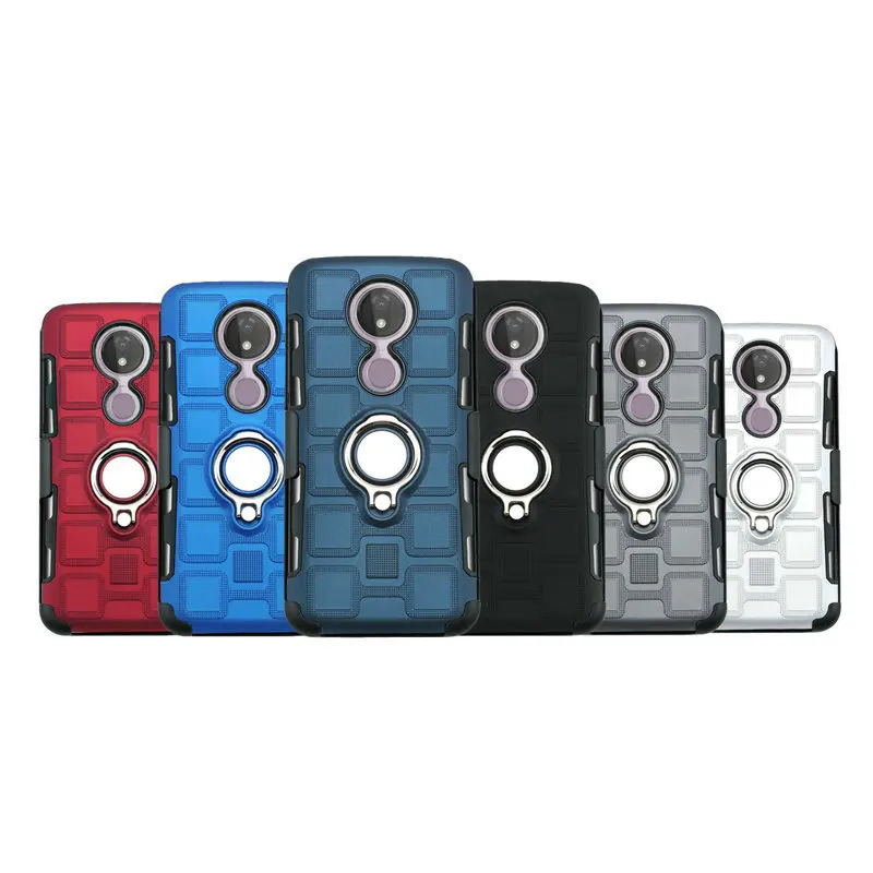 Роскошный чехол с металлическим кольцом для Motorola Moto G7 Power Case G8 Plus G 7 + зажимом ремня
