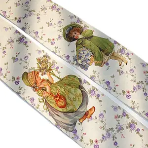 RUIN 2017 Весенние Новые пасторальные фиолетовые цветочные милые колготки с принтом для маленьких девочек, женские чулки