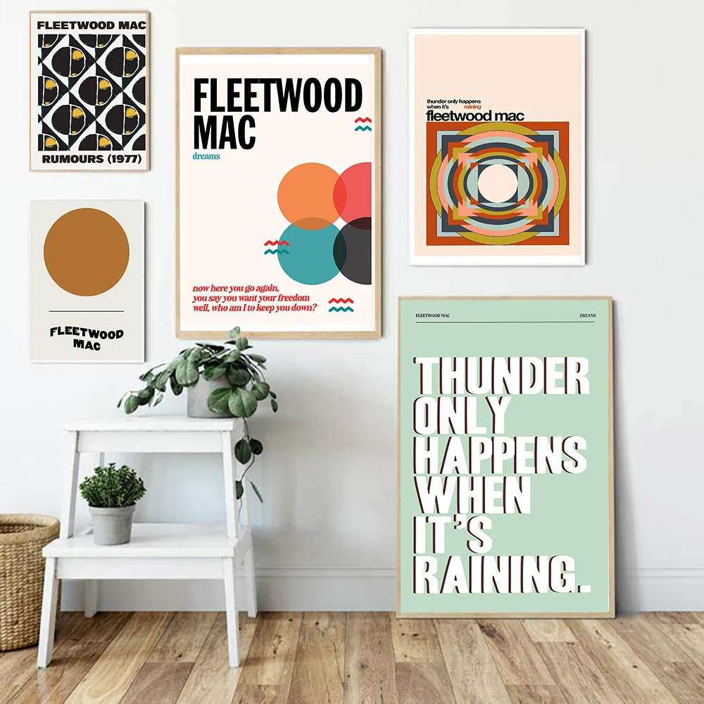 

Tame Impala Canvas Painting Wall Art Gig Music Rock Band Posters and Prints Fleetwood Wall Pictures for Living Room Home Decor