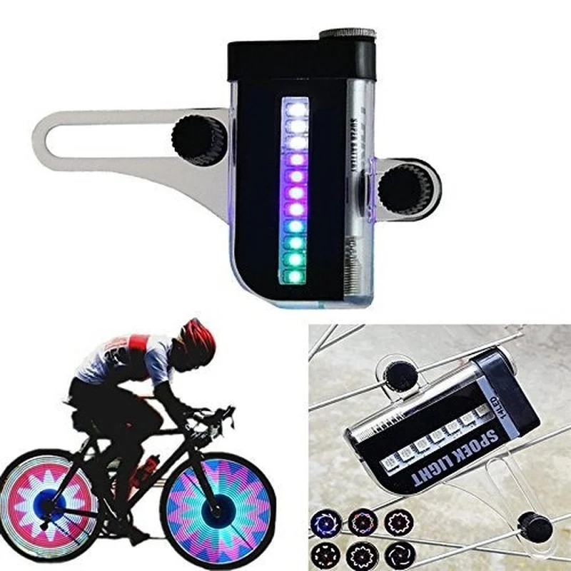 

Wholesale Bicycle Double-Sided Hot Wheels 14led True Color Wire Light Double Sense Spoke Lights 48G