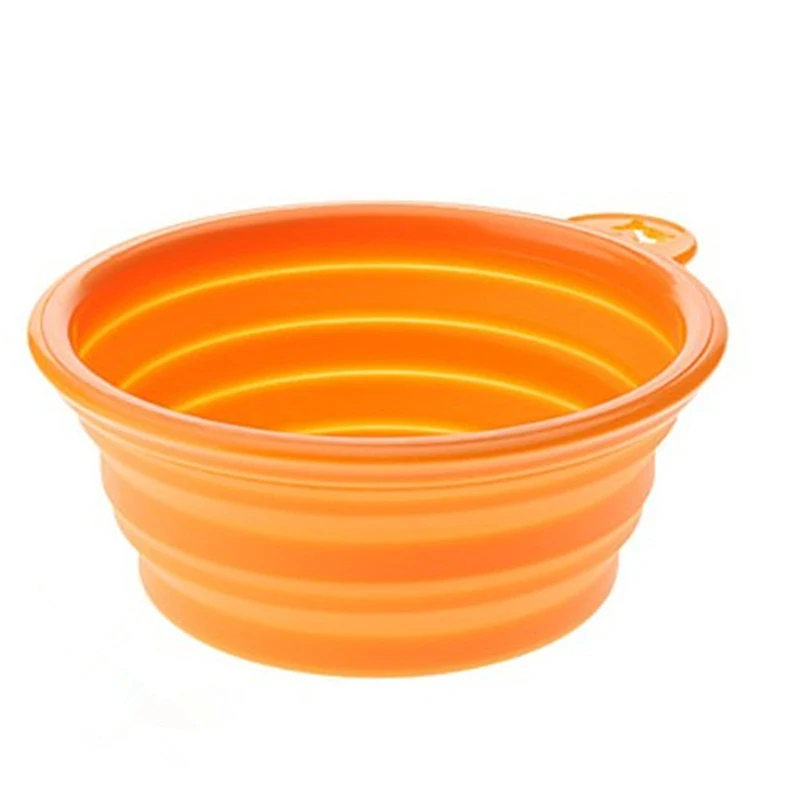 Складная силиконовая миска для товаров домашних животных складная собак