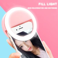 new led filled night light colorful shell non slip adjustable lamp for cell phone party selfie lamps bedroom decoration lighting