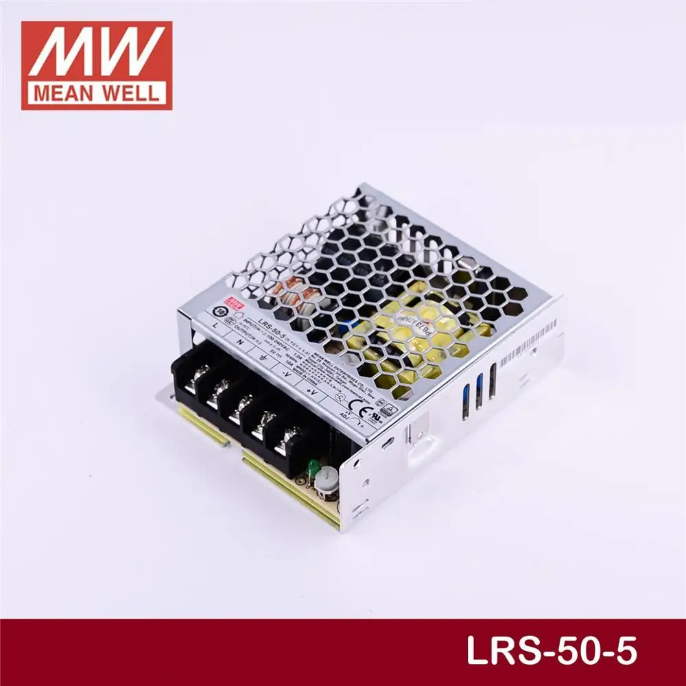 

Steady MEAN WELL LRS-50-5 5V 10A meanwell LRS-50 50W Single Output Switching Power Supply