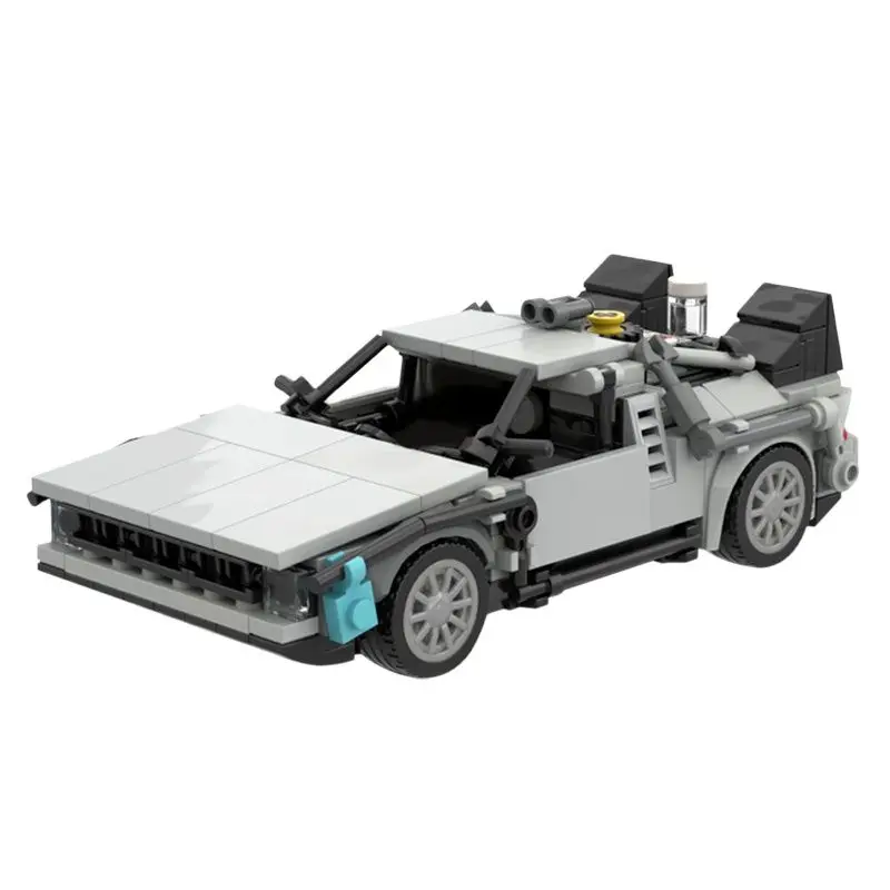

High-tech Car Back to the Futured Time Machine Deloreaning Speed Champions MOC Supercar Building Blocks Bricks Toys