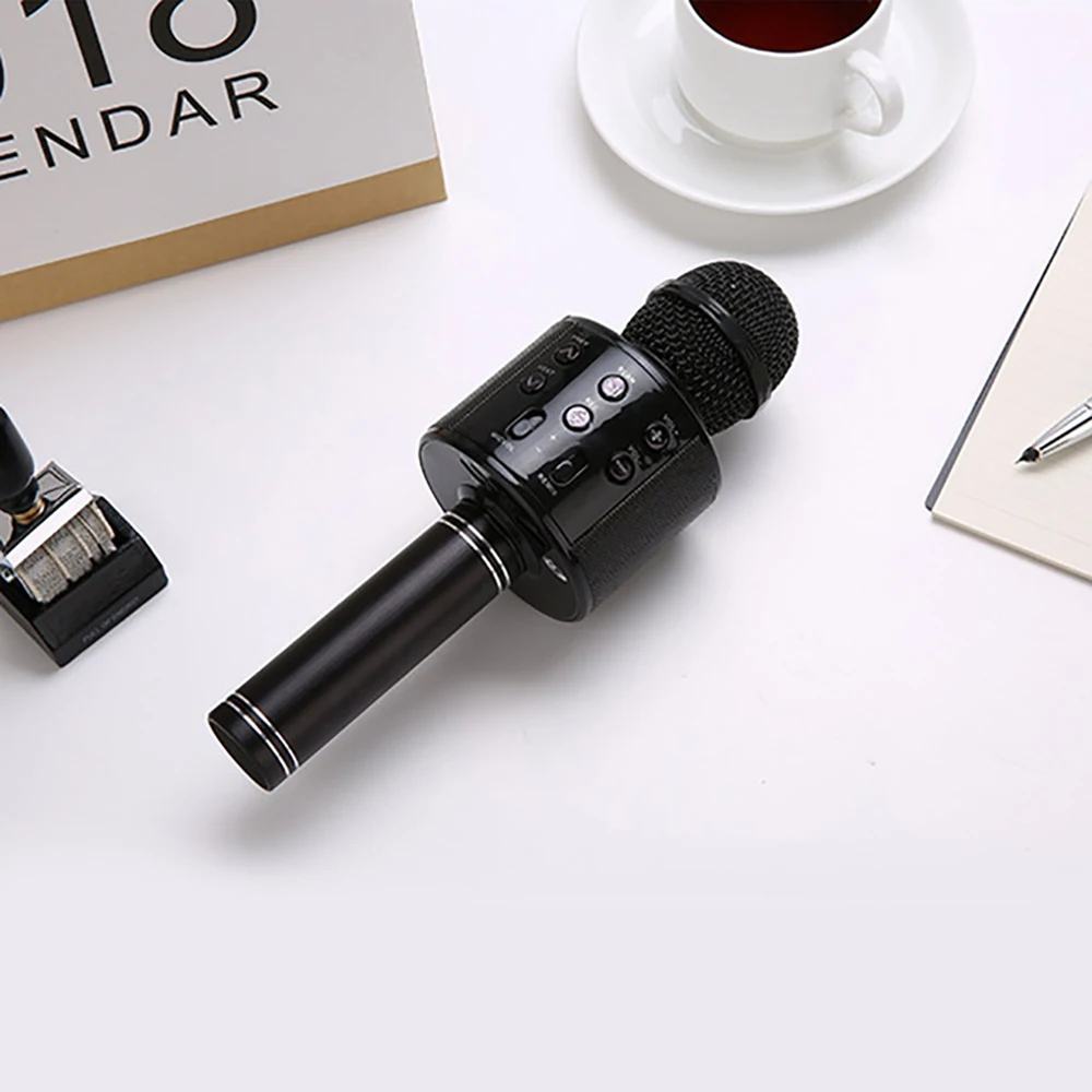 K-Song Bluetooth беспроводной микрофон динамик профессиональный ручной караоке микрофон музыкальный плеер для вокала, с рекордером KTV Mic