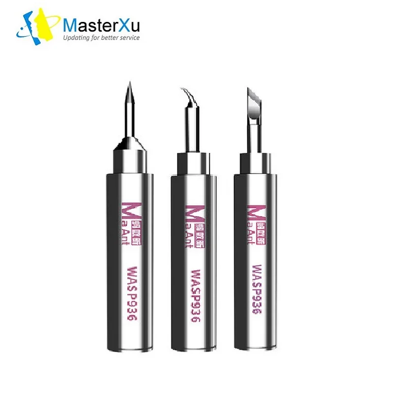 

MasterXu MaAnt железная паяльная станция Tip Little Bumblebees Pro набор острых лезвий 3 шт. WASP936 для серии Quick 900M