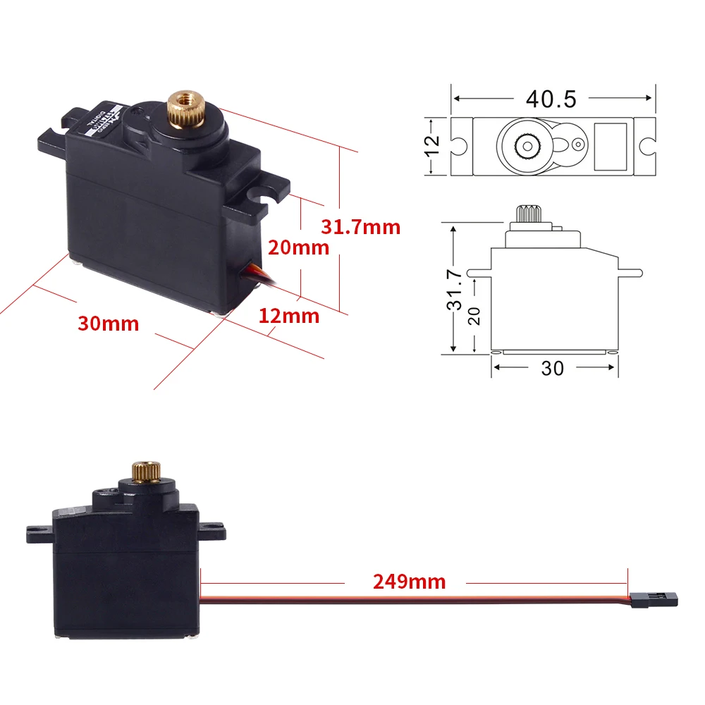 jx servo pdi 1171mg 17g 35 кг металлическая шесте