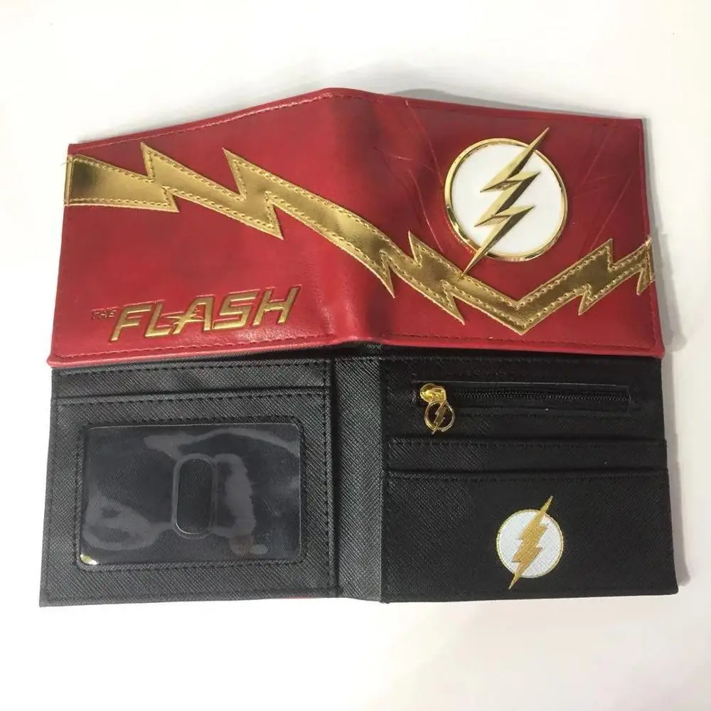 the flash 1 Новинка, кошелек с изображением Джокера хаха, цветной принт, для детей, для подростков, с рисунком, пенал, подарочная карта - Цвет: the flash 1