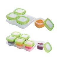46pcs food fruit breast milk supplement crisper baby food container storage box small durable microwave available baby food box