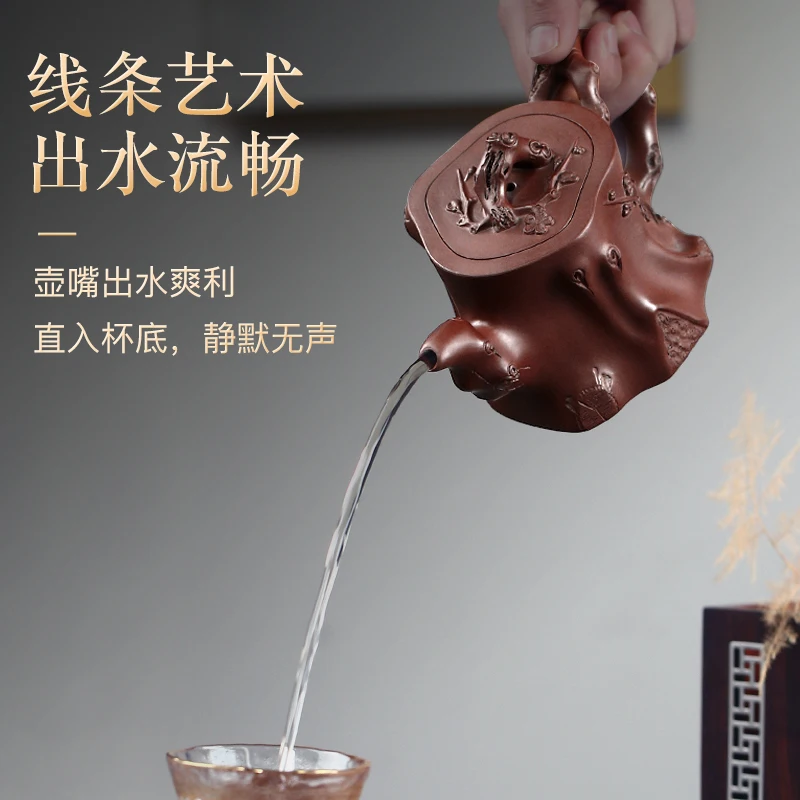 

GuYue hall are recommended characteristics of pure handmade flowers goods famous authentic teapot tea tasted mei pile
