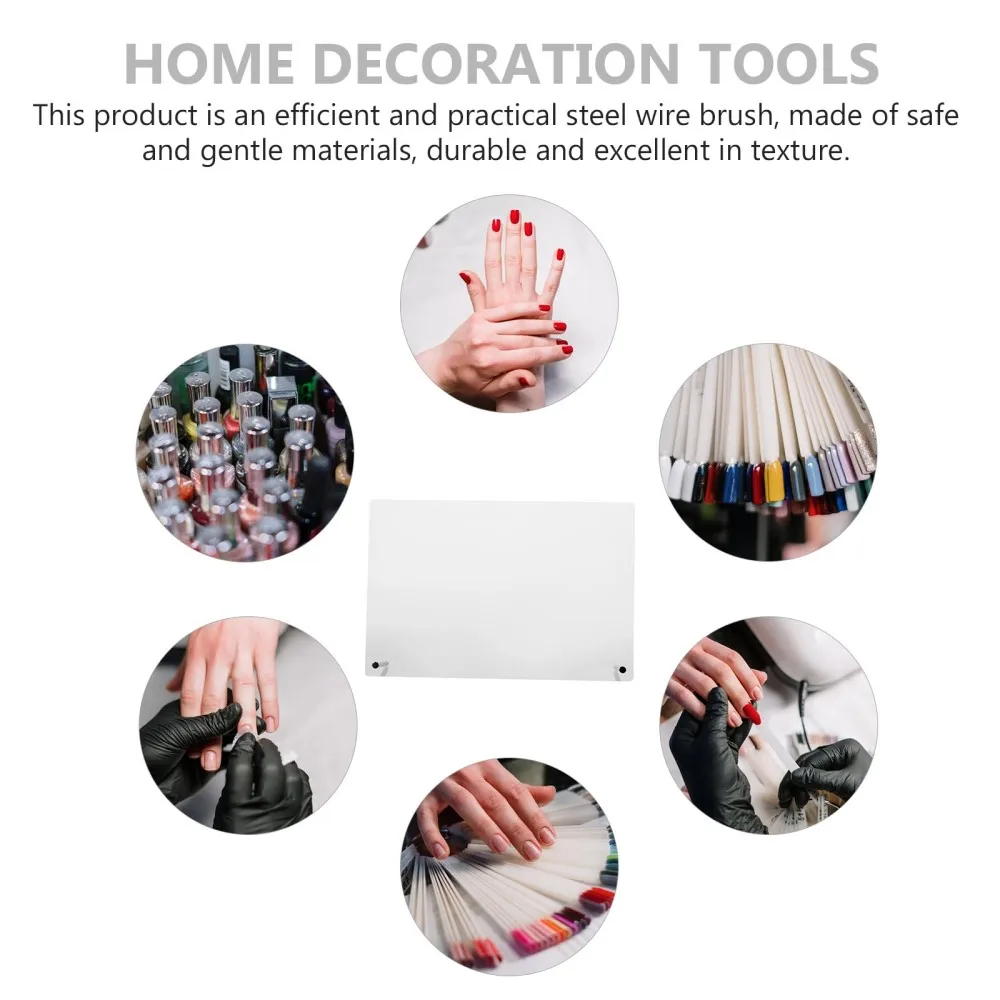 

1 Set Nail Tip Display Board with Display Strips Display Rack Transparent