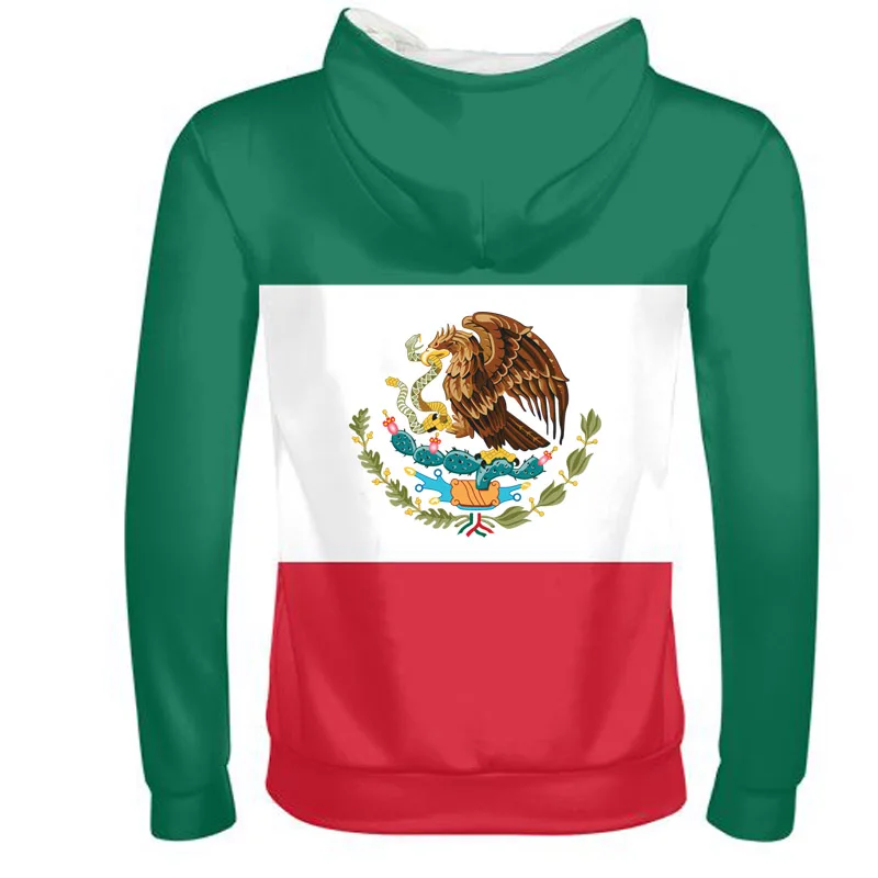 Соединенные Штаты Мехико мужской индивидуальный номер mex молния толстовка Национальный флаг mx испанский мексиканский печати фото одежда
