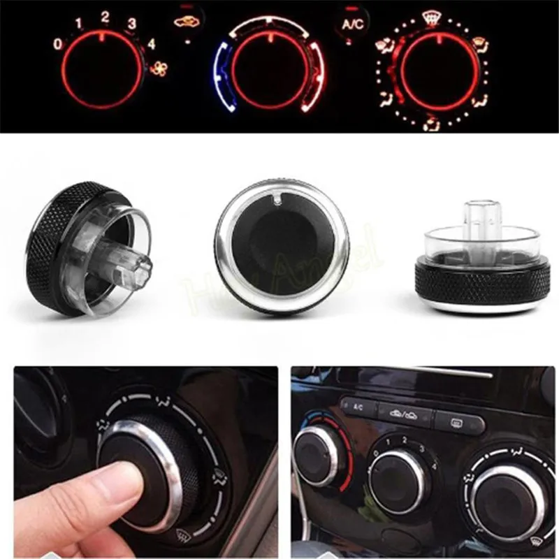 3 шт./компл. 4 цвета автомобильный регулятор переменного тока алюминиевый сплав