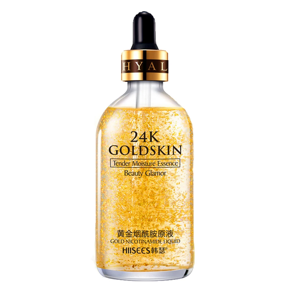 24-каратная Золотая эссенция праймер для макияжа увлажнение сужение пор фольга